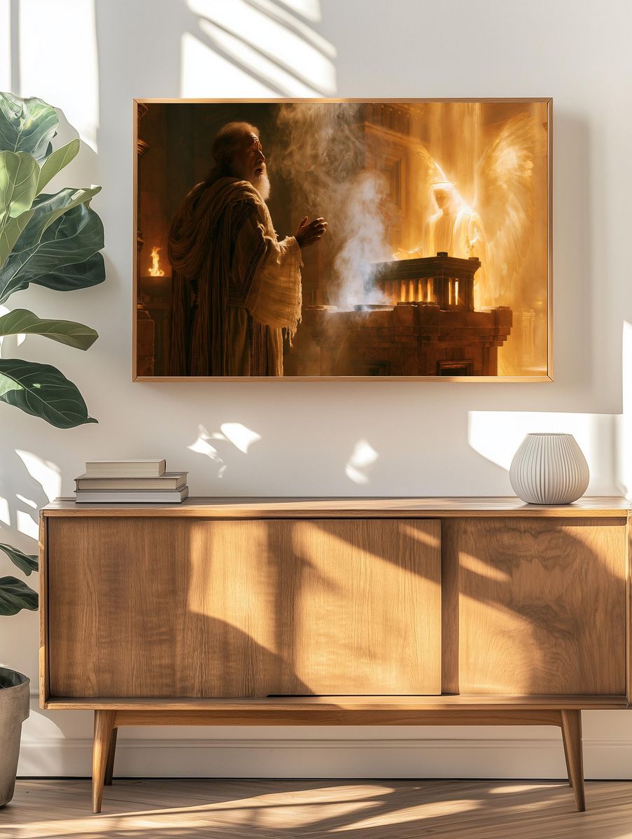 Angelic Vision in Temple Print. — room view 3