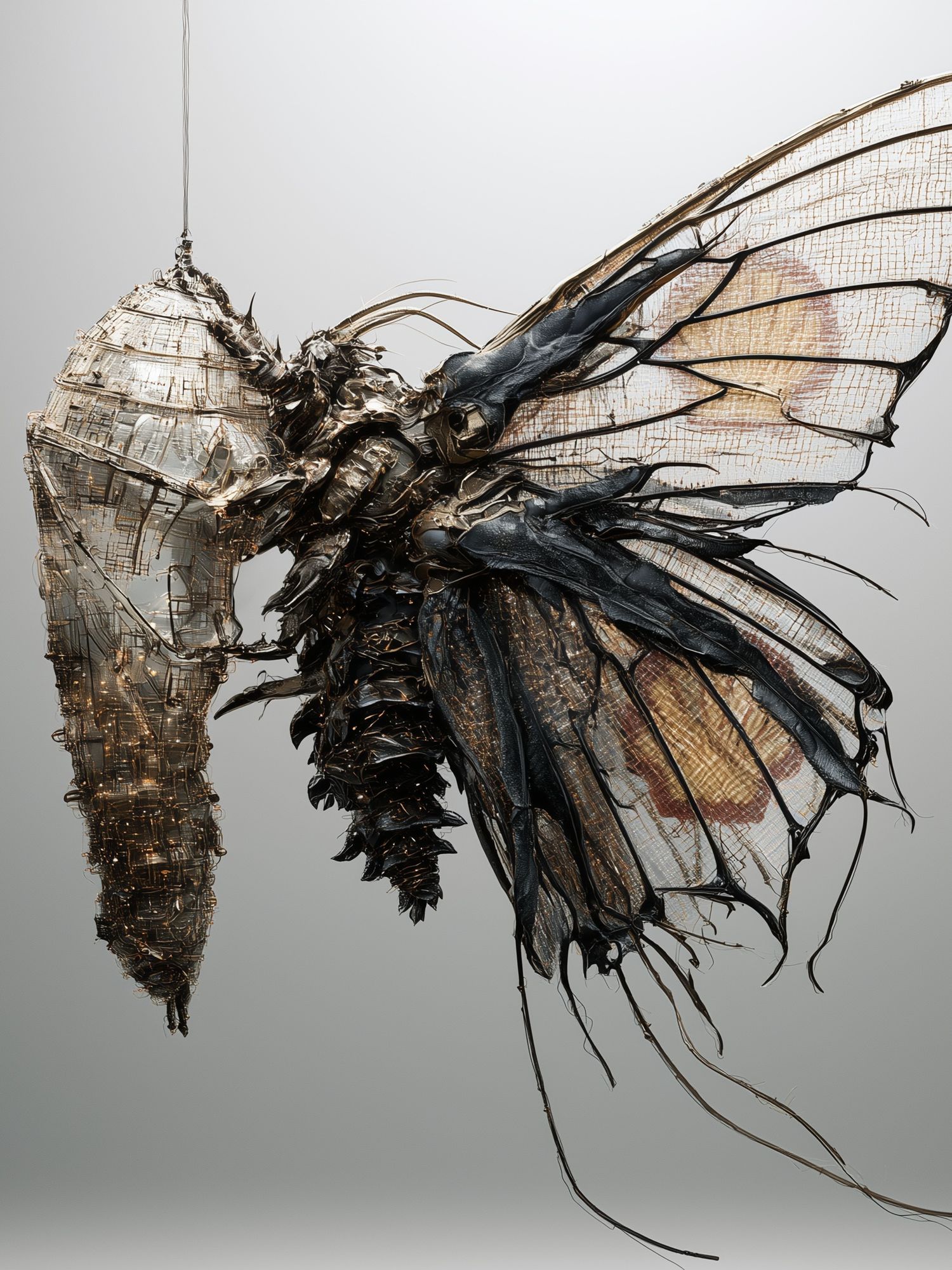 Mechanical Moth Abstract Print. poster — fine-art art