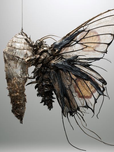 Mechanical Moth Abstract Print. poster