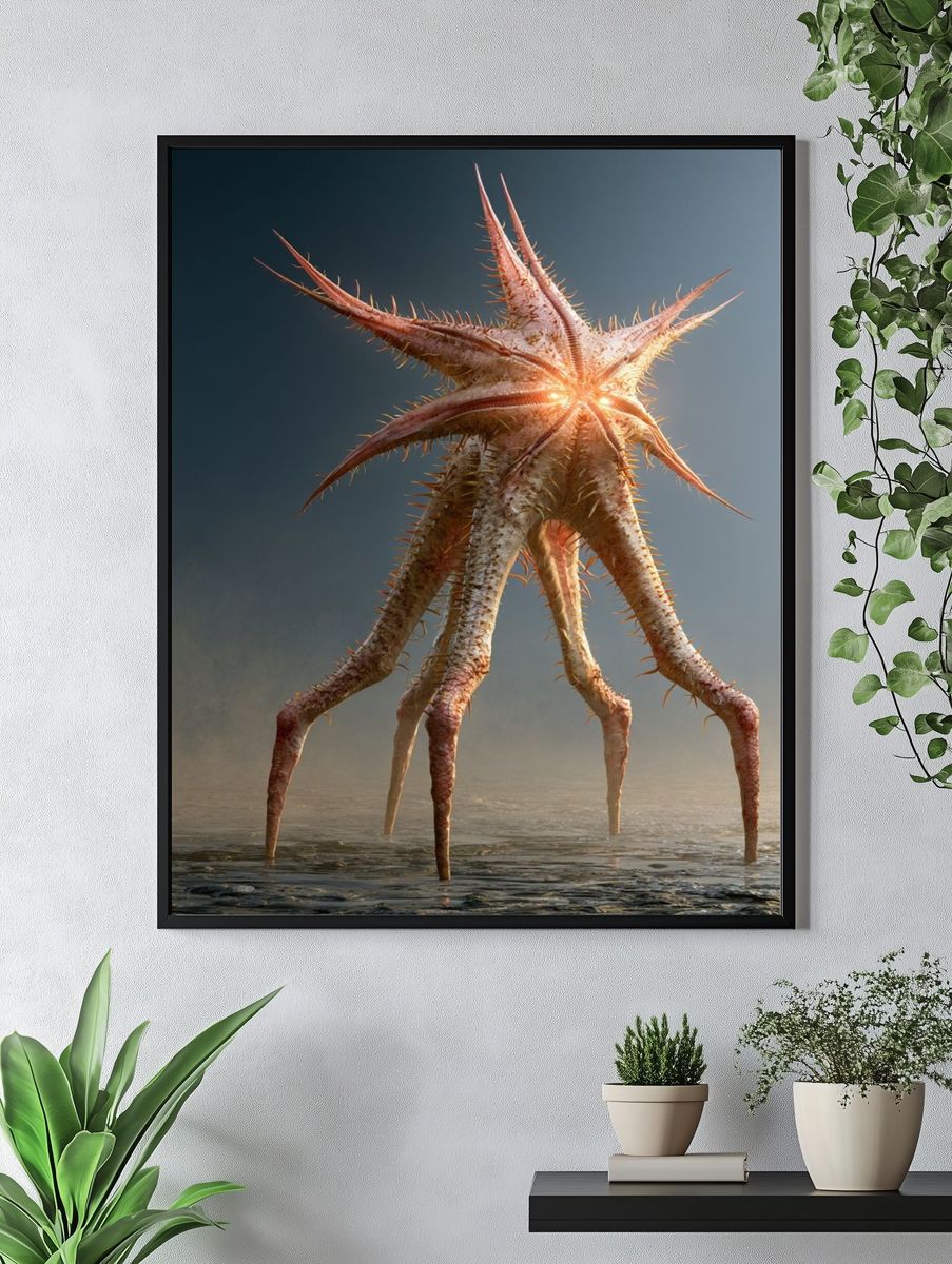 Surreal Sea Star Print. — room view 4