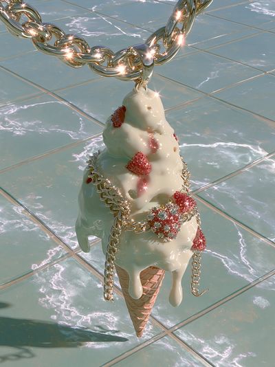 Strawberry Ice Cream Chain Poster.
