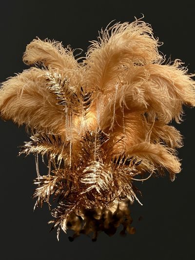 Golden Feather Bouquet Poster. poster