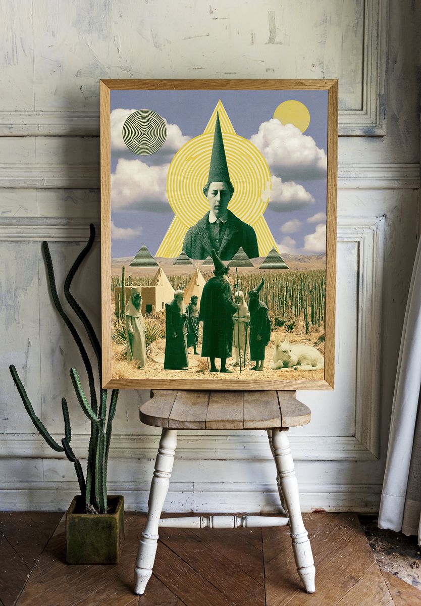 Surreal Desert Ritual Print. — room view 1