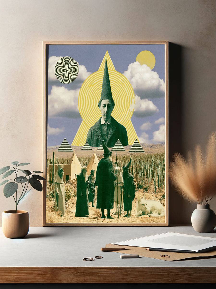 Surreal Desert Ritual Print. — room view 2
