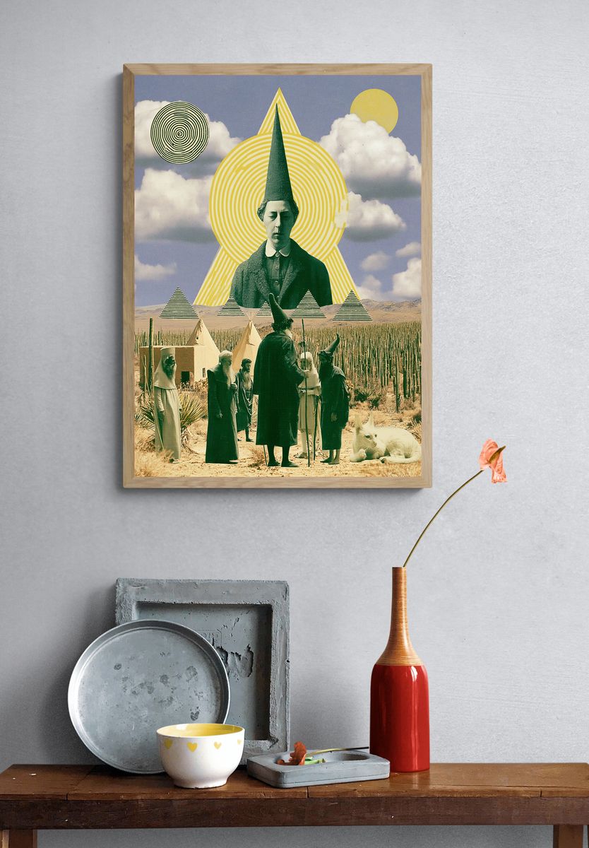 Surreal Desert Ritual Print. — room view 3