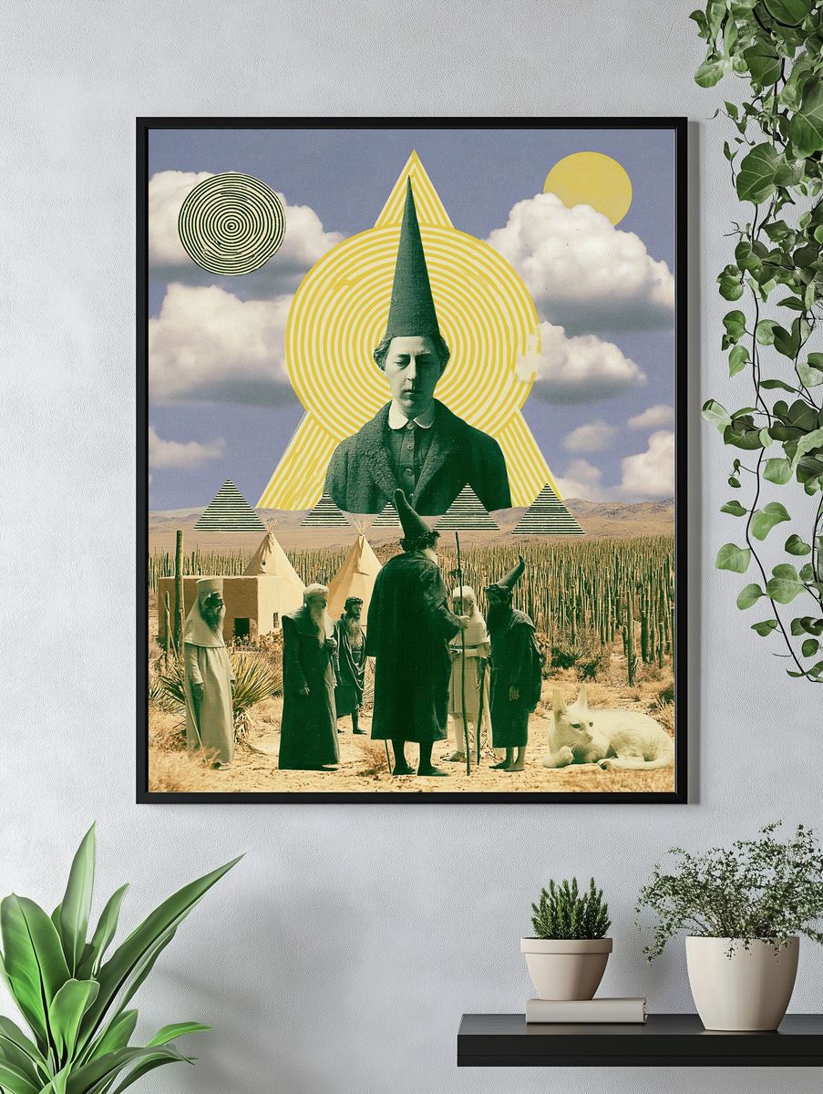 Surreal Desert Ritual Print. — room view 4