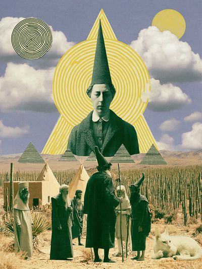 Surreal Desert Ritual Print.