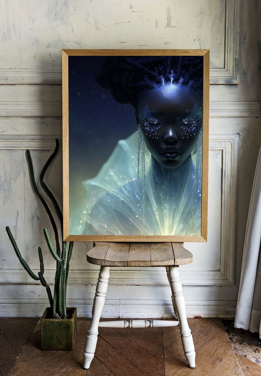 Celestial Portrait — Fine-Art Print. room preview
