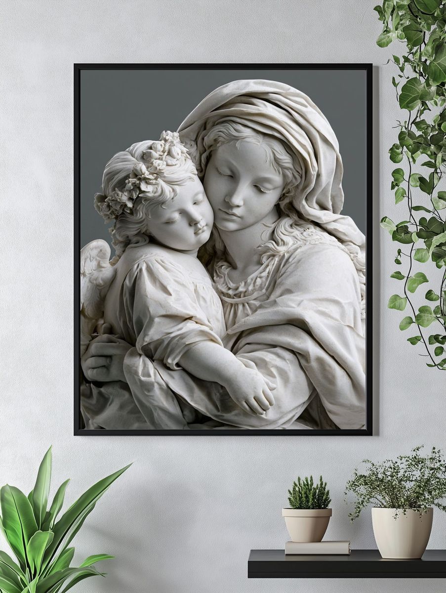 Marble Madonna and Child Fine-Art Print. — room view 4