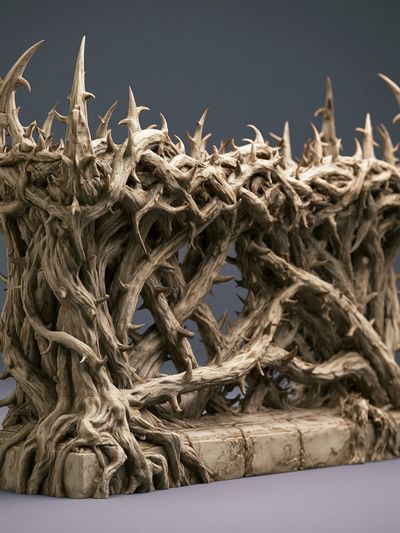Twisted Driftwood Sculpture Print. poster