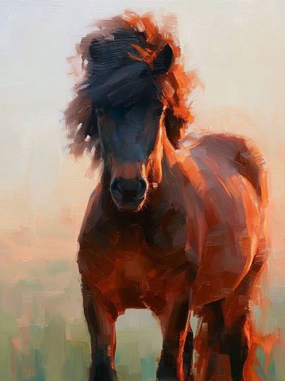 Wild Horse at Dawn — Fine-Art Print.