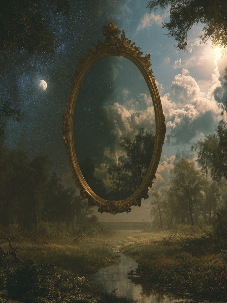 Surreal Forest Mirror Print. poster detail