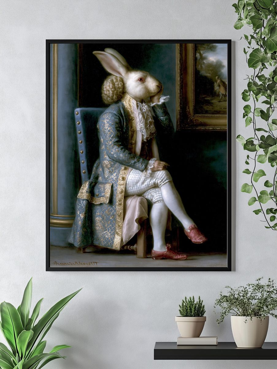 Rabbit Aristocrat Fine-Art Print. — room view 4