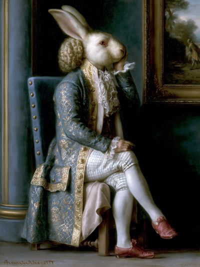 Rabbit Aristocrat Fine-Art Print. poster