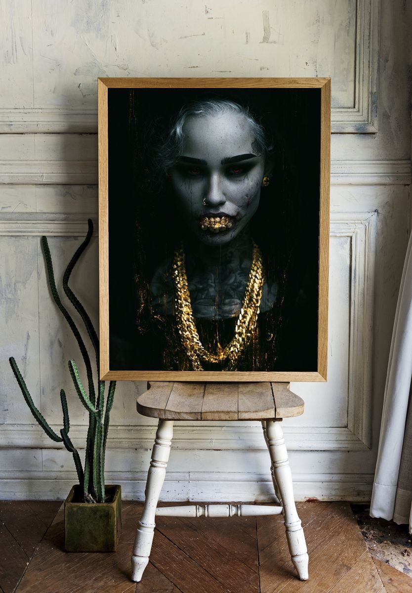 Gothic Portrait — Fine-Art Print. — room view 1