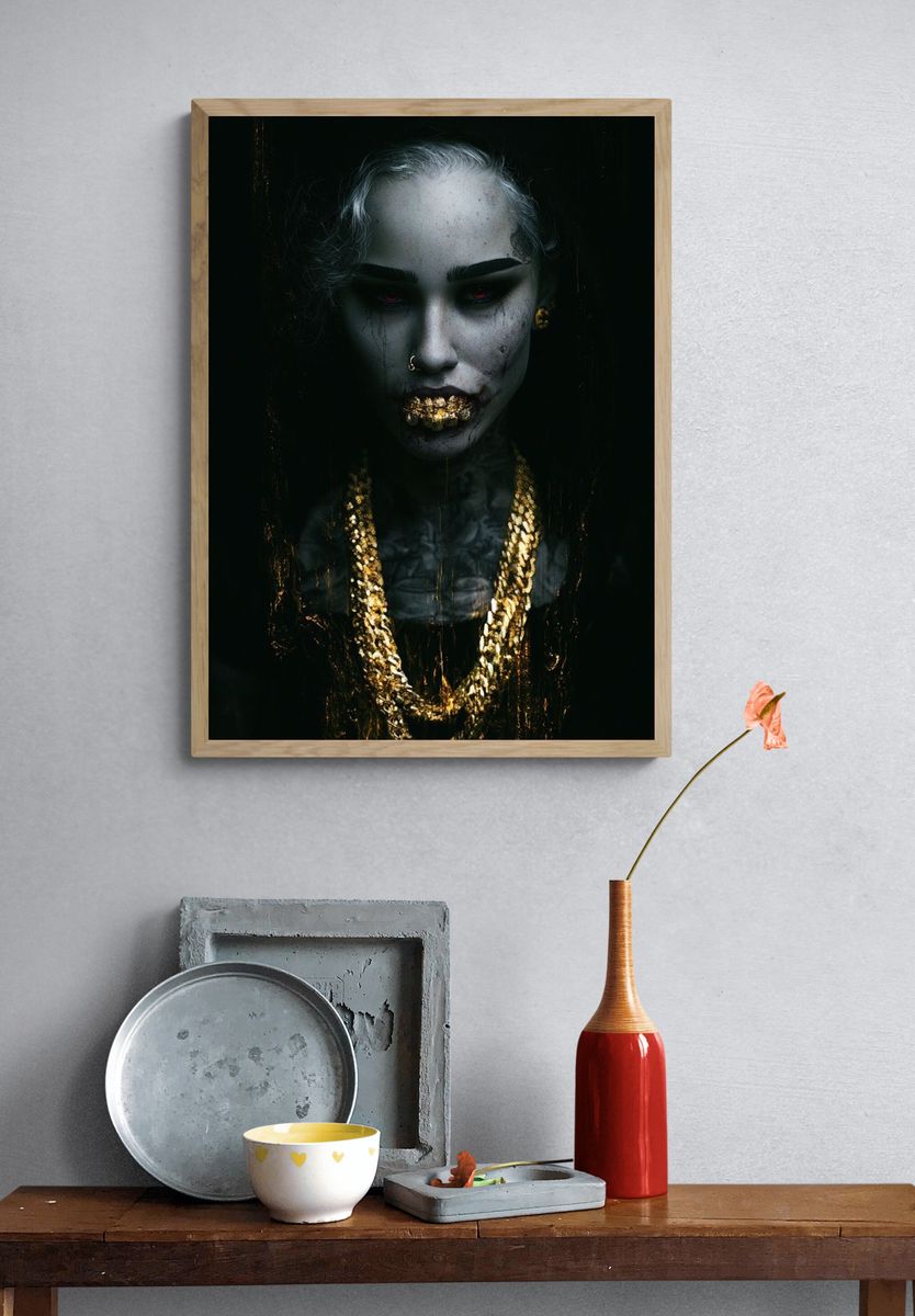 Gothic Portrait — Fine-Art Print. — room view 3