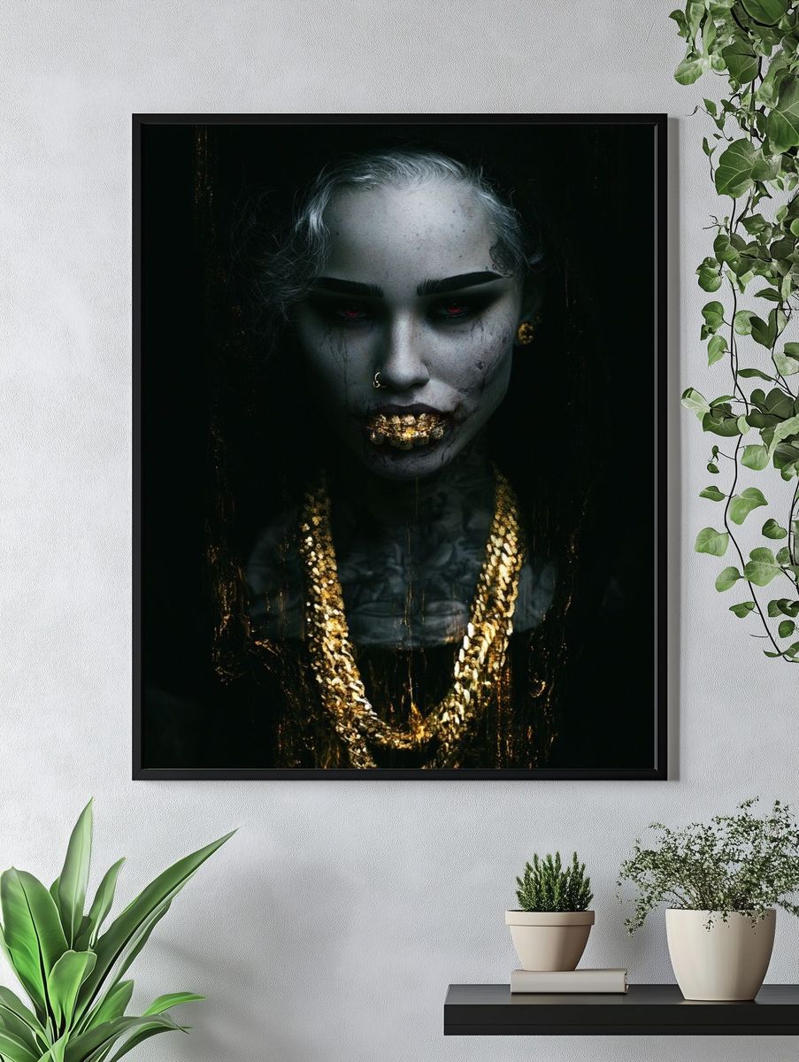 Gothic Portrait — Fine-Art Print. — room view 4