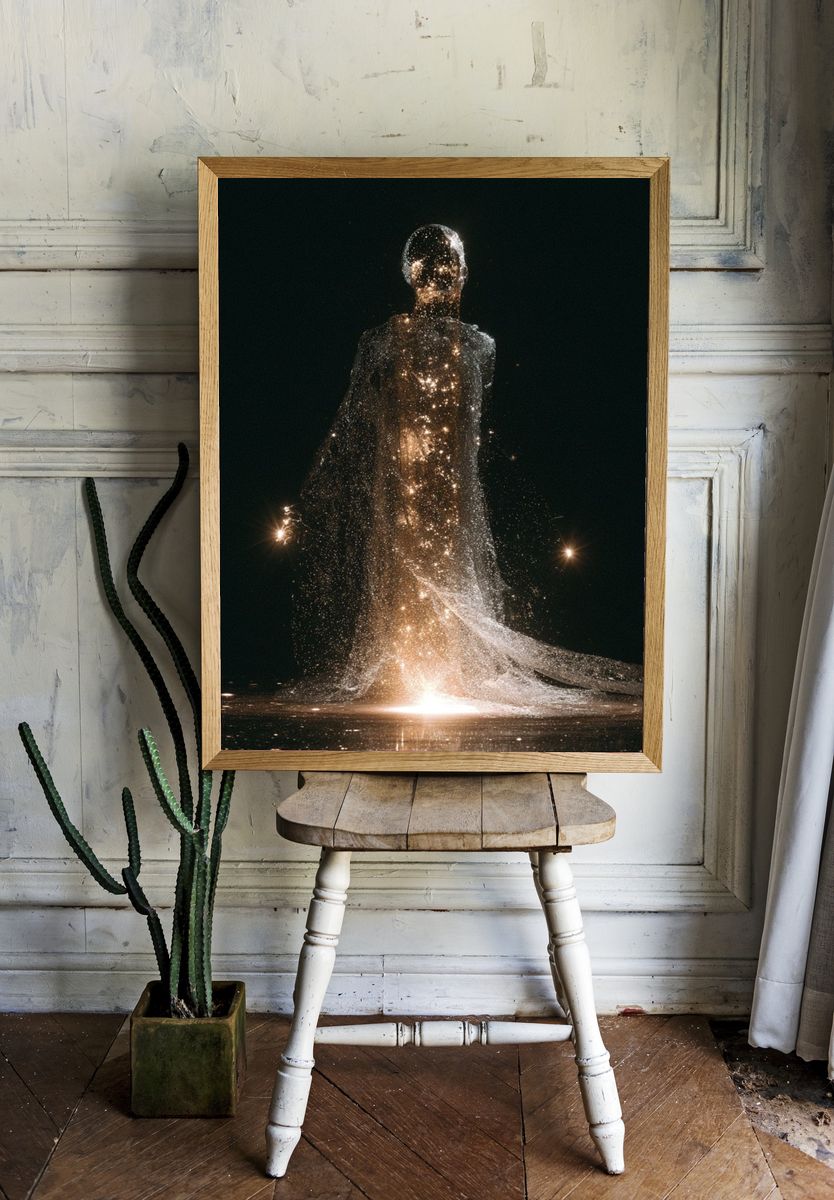 Celestial Figure Fine-Art Poster. room preview