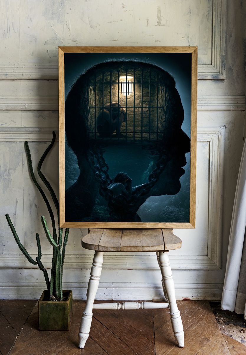 Inner Prison Surrealism Poster. room preview