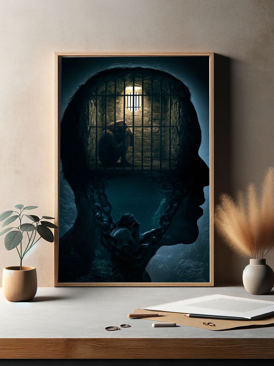 Inner Prison Surrealism Poster. — room view 2