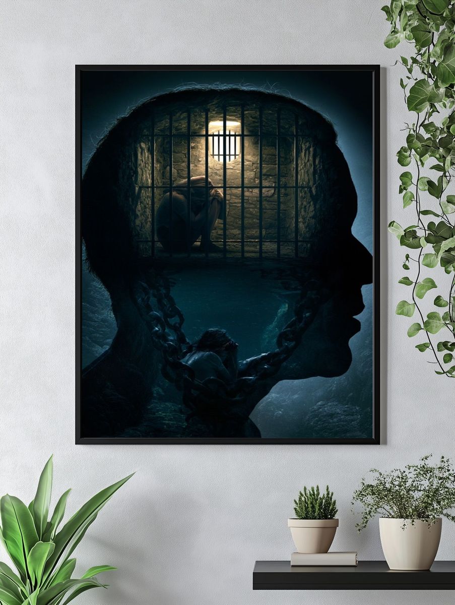 Inner Prison Surrealism Poster. — room view 4