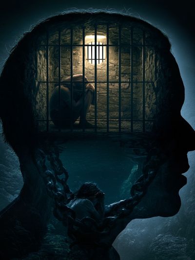 Inner Prison Surrealism Poster. poster