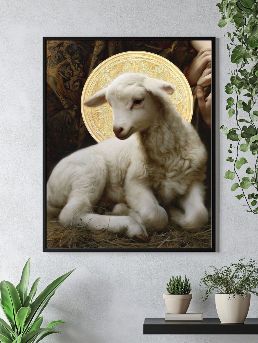 Sacred Lamb Fine-Art Print. — room view 4