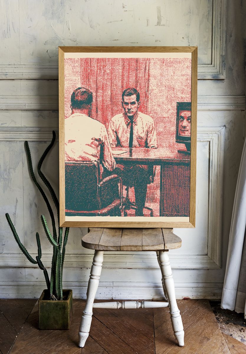 Surreal Office Reflection Print. room preview