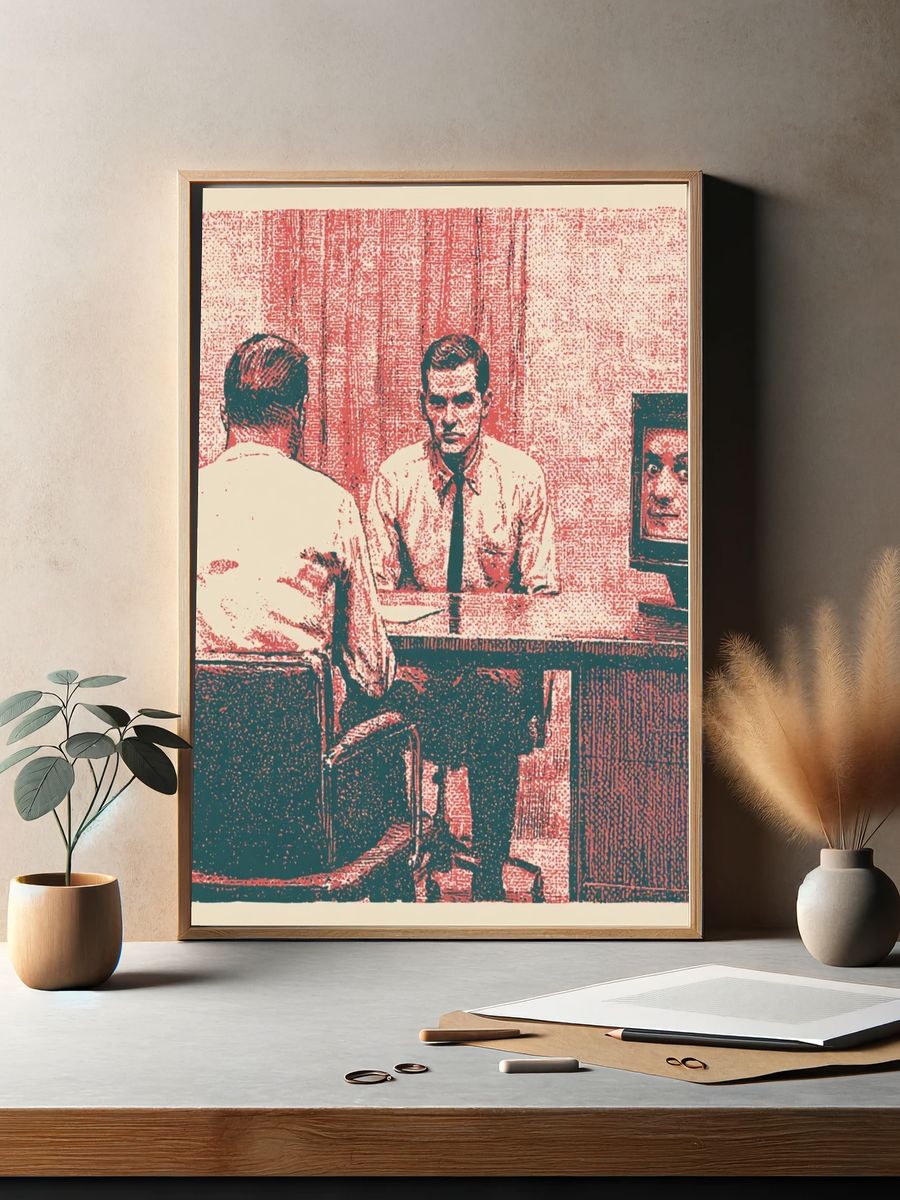 Surreal Office Reflection Print. — room view 2
