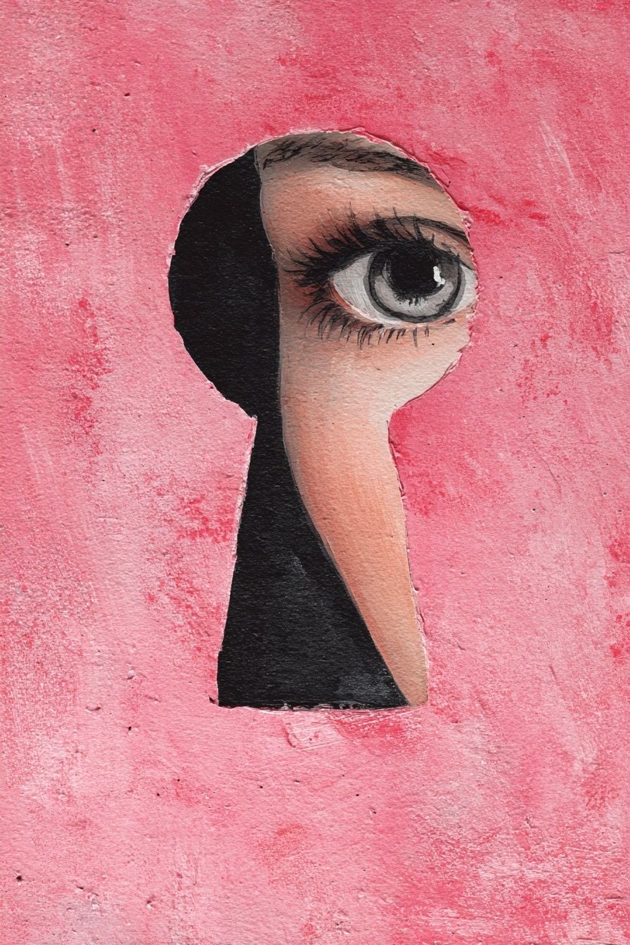 Keyhole Eye Surrealism Print. poster — fine-art art