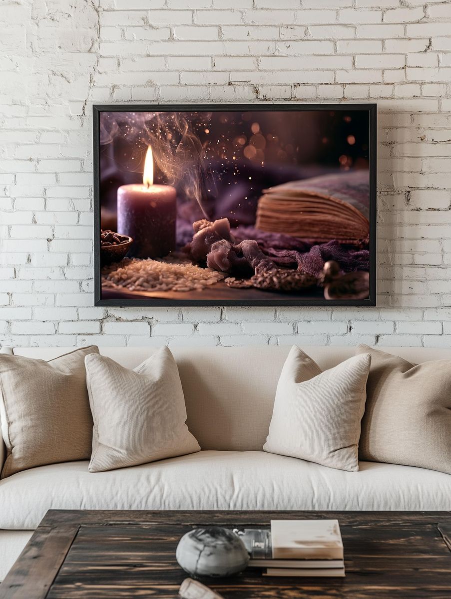 Mystic Candle Still Life Poster. room preview