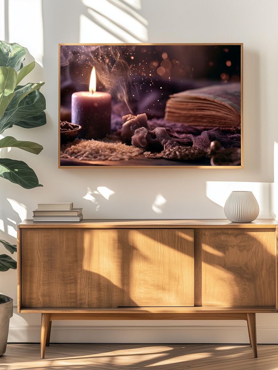 Mystic Candle Still Life Poster. — room view 3