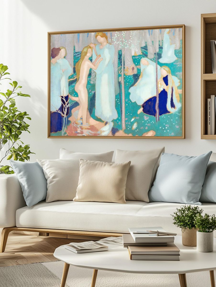 Springtime (ca.1894–199) painting high resolution. — room view 2