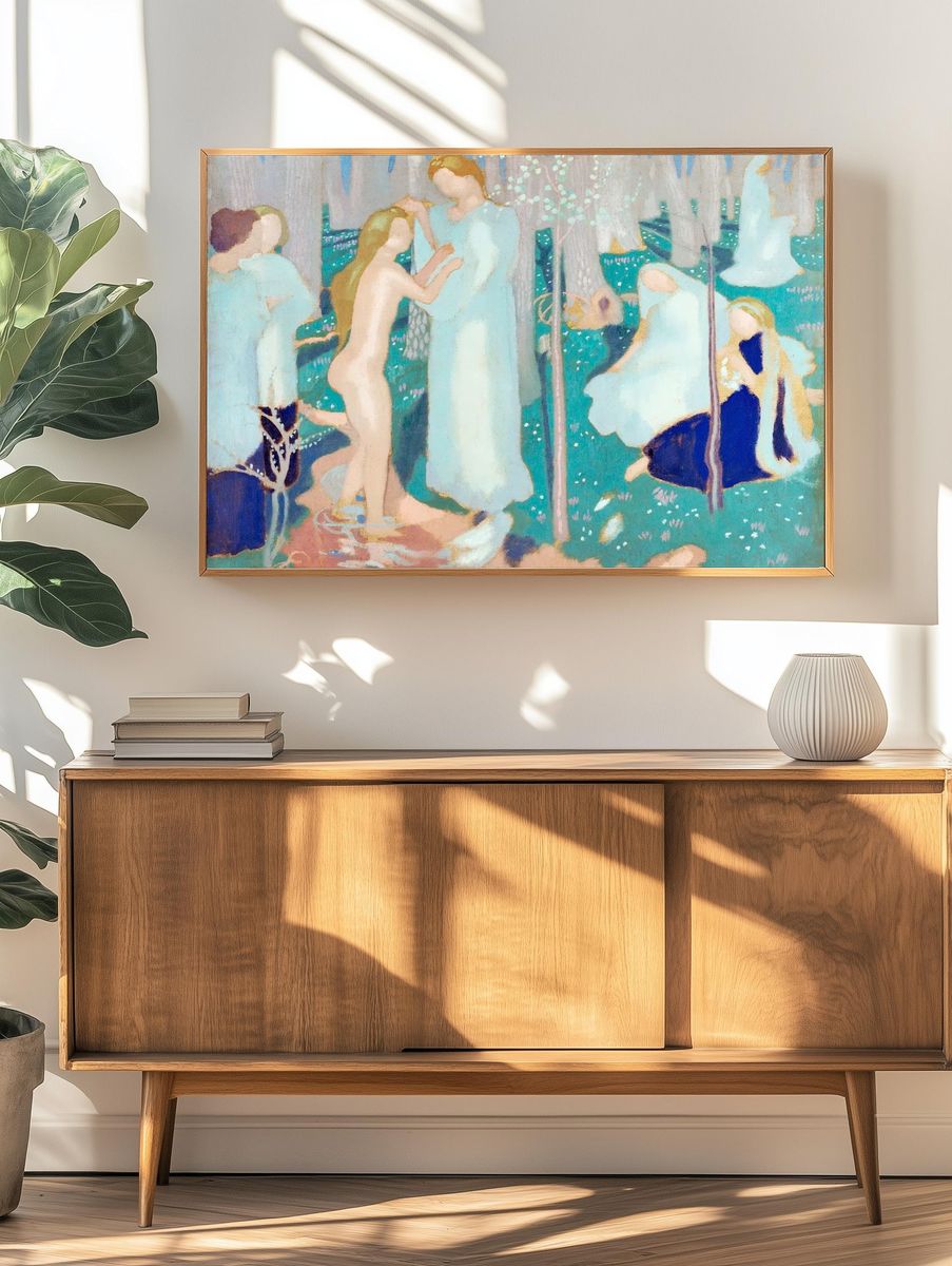 Springtime (ca.1894–199) painting high resolution. — room view 3