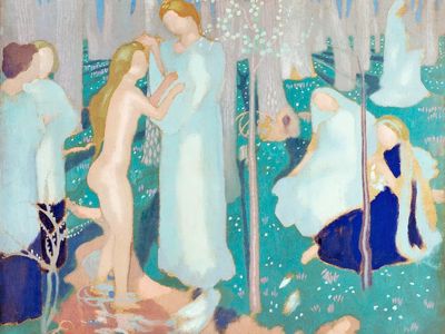 Springtime (ca.1894–199) painting high resolution.