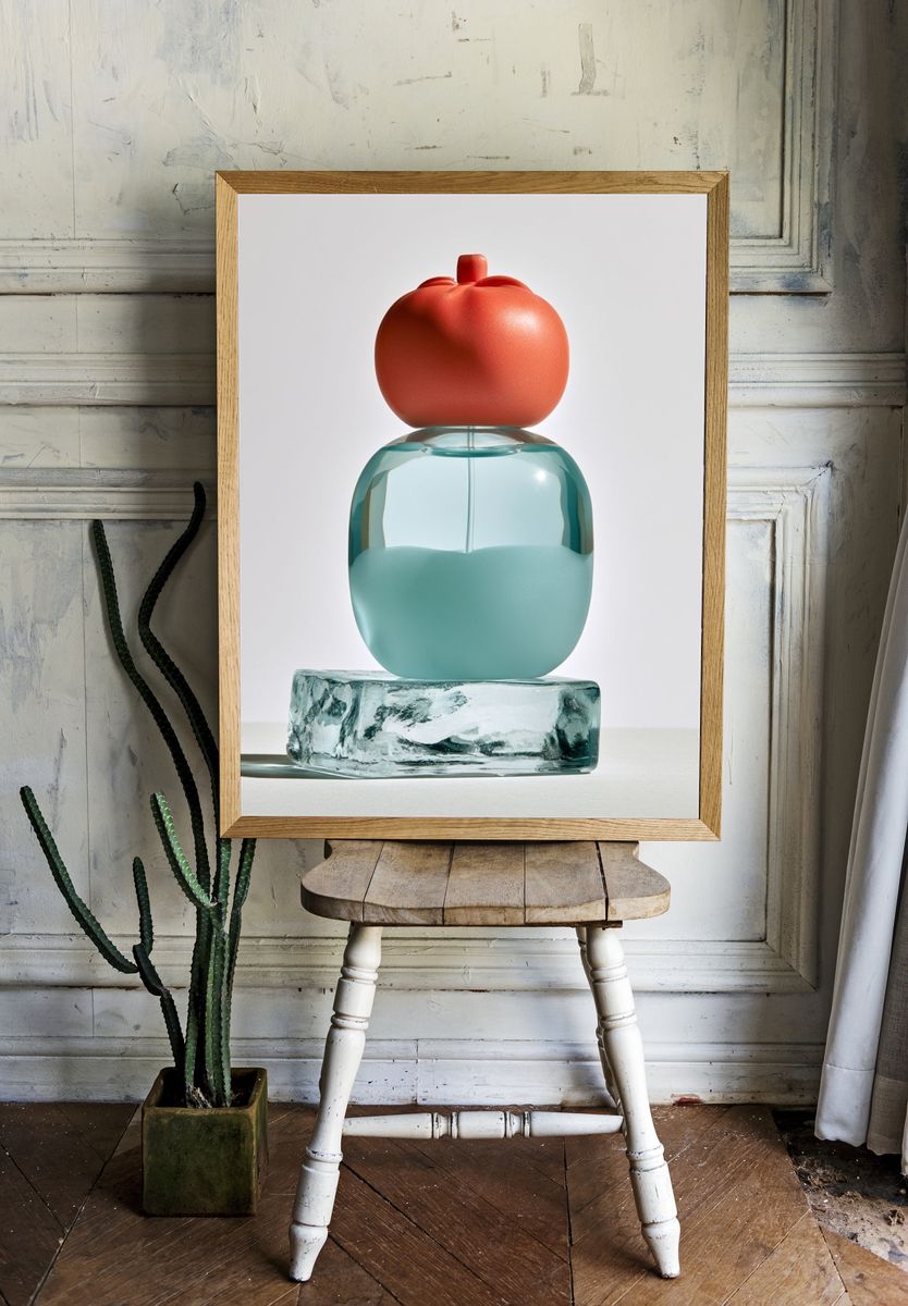 Glass Still Life — Contemporary Print. — room view 1