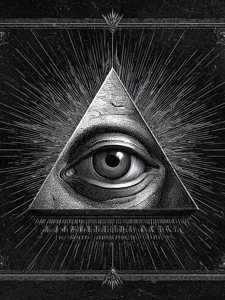 All-Seeing Eye Surrealism Poster. poster — fine-art art