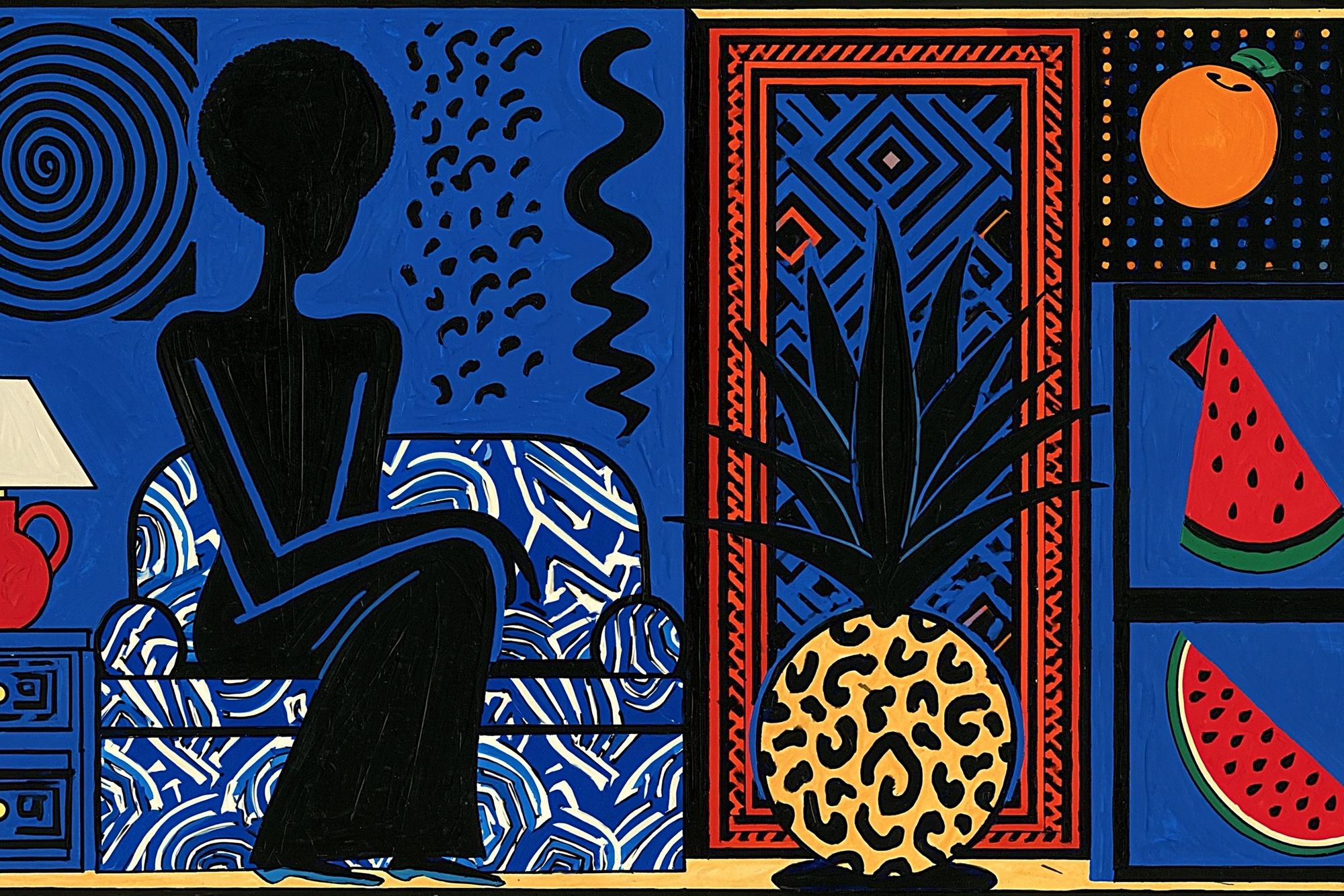 Bold Pop Art Interior Poster. poster — fine-art art