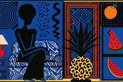 Bold Pop Art Interior Poster. poster