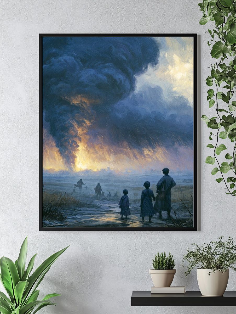 Storm Over the Marsh Print. — room view 4