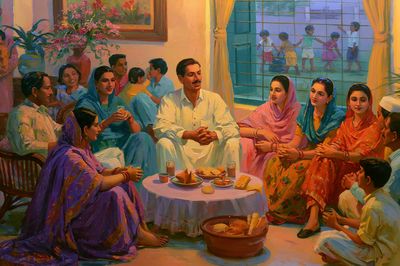 Family Gathering — Fine-Art Print.