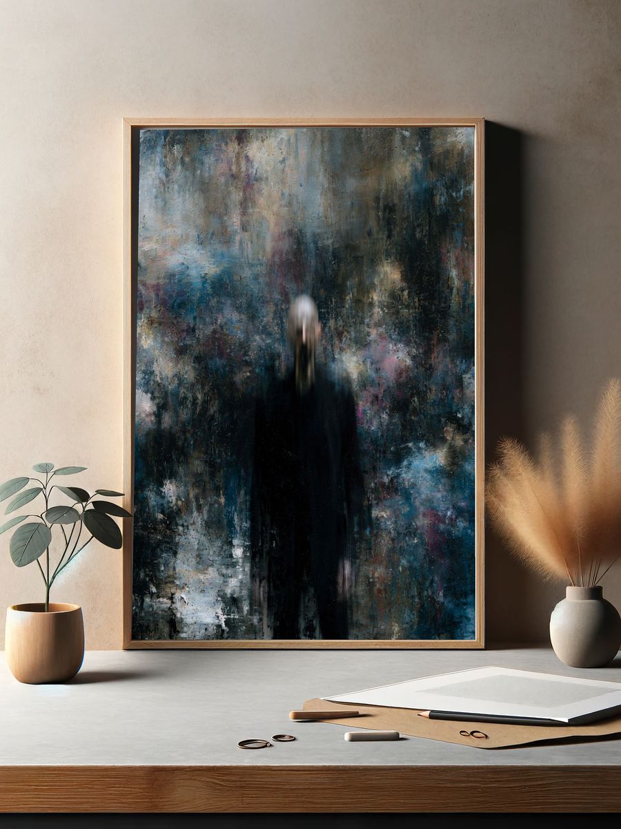 Blurred Figure Contemporary Print. — room view 2