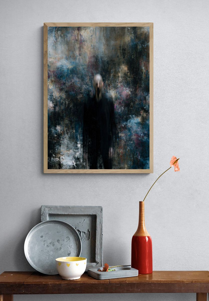 Blurred Figure Contemporary Print. — room view 3