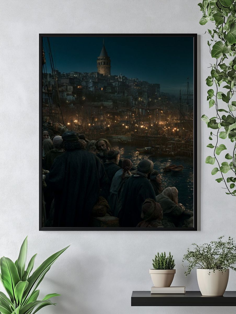 Harbor City at Dusk Poster. — room view 4