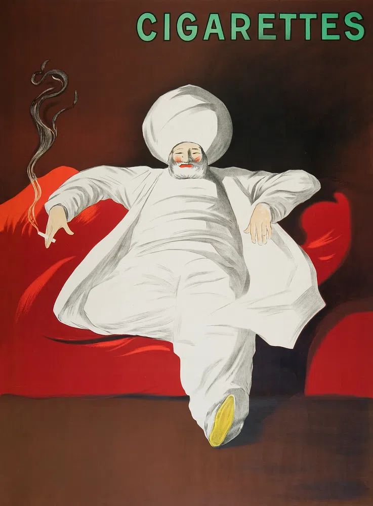 JOB Cigarettes (1912) print high. poster detail