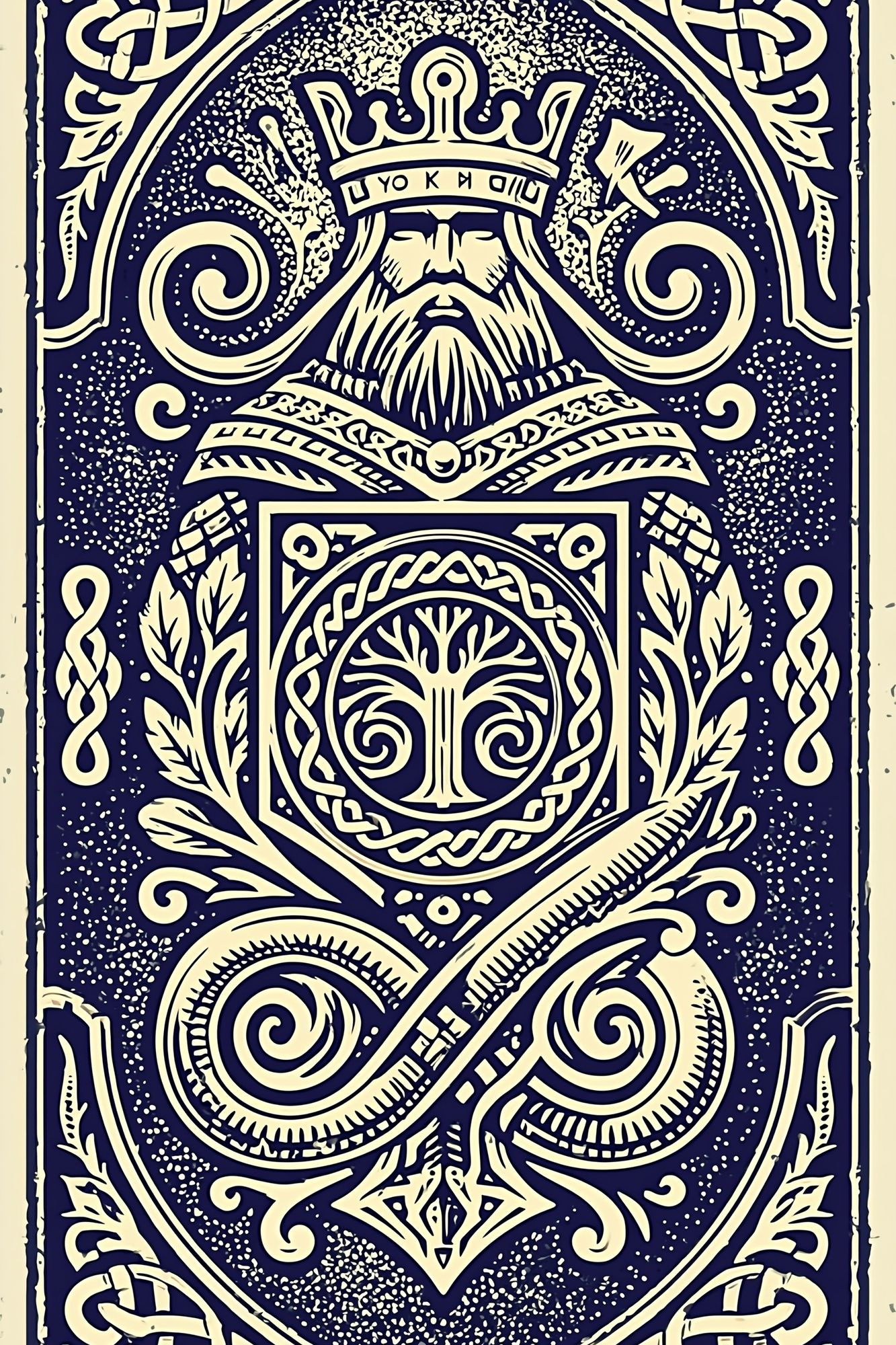 Celtic King Ornamental Print. poster detail