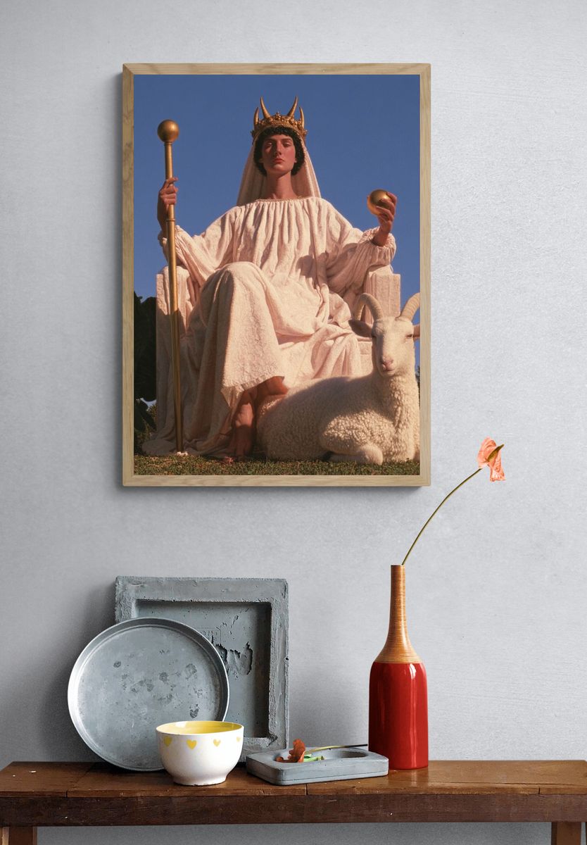 Mythic Queen with Ram Poster. — room view 3