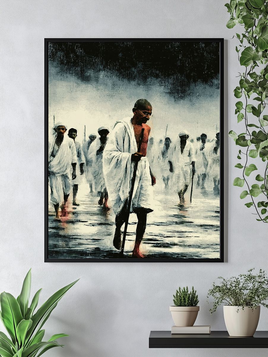 Pilgrims in White — Fine-Art Print. — room view 4