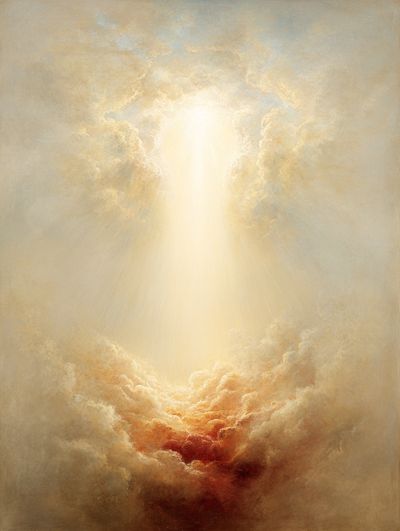 Celestial Light Clouds Poster. poster print