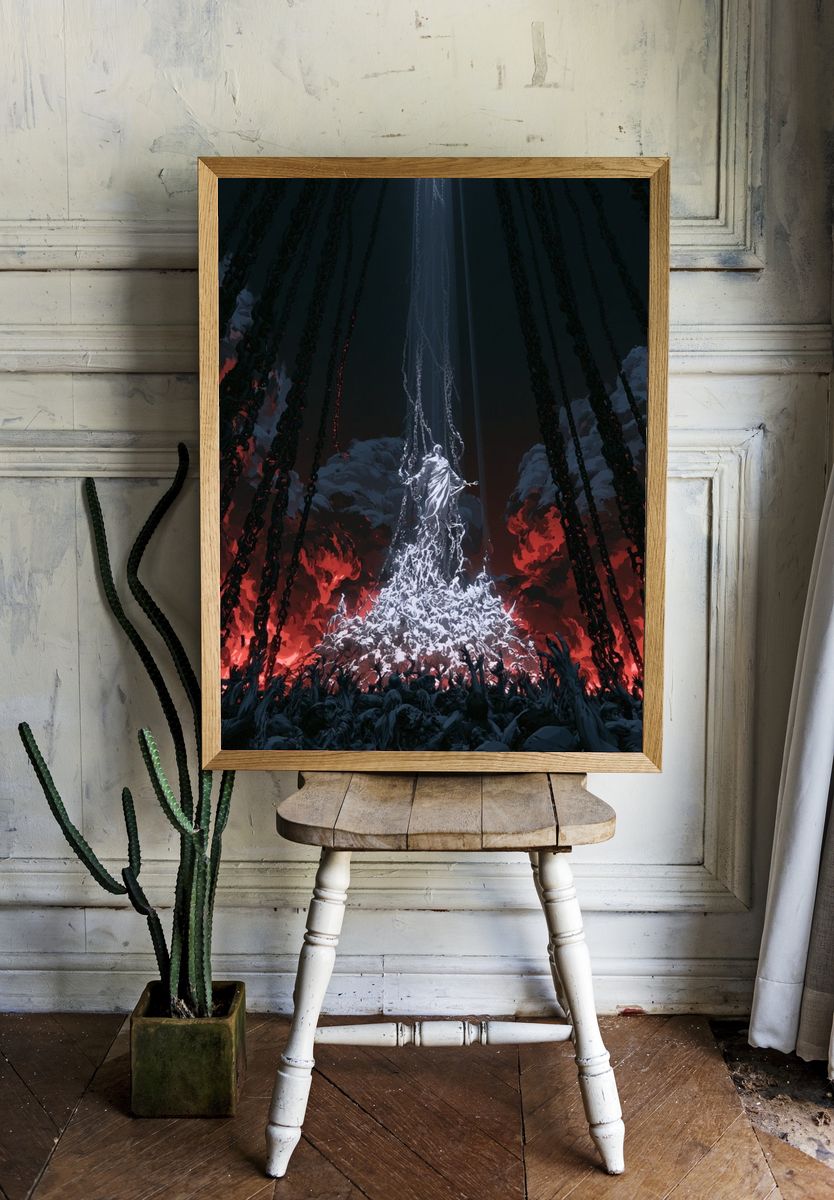 Infernal Ascension Surrealism Poster. room preview